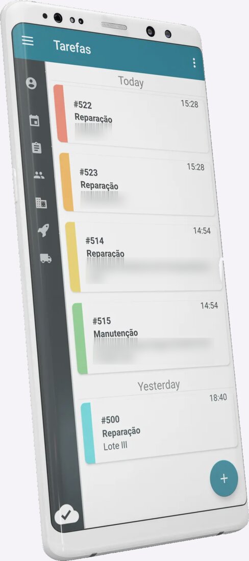 App Android de TitanTasks con la lista de tareas del día
